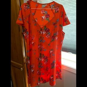 [ASOS] Coral flower dress